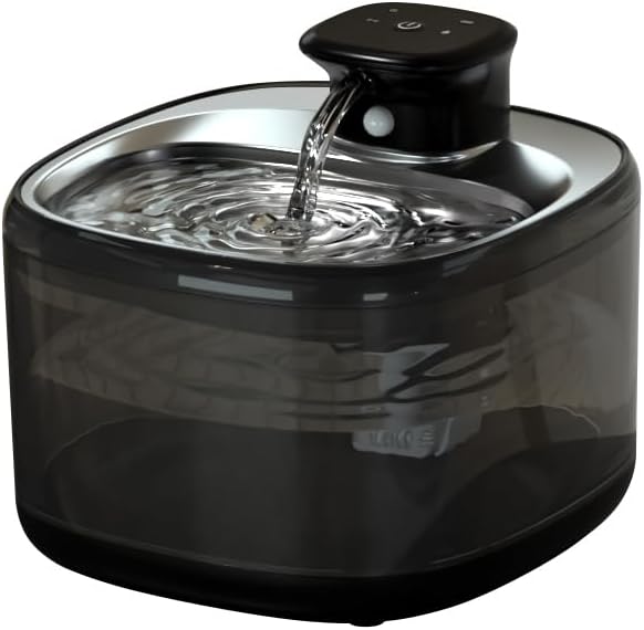 Fontana per gatti - Fontana automatica per gatti, dispenser d'acqua wireless per cani con filtri di ricambio, regalo di Natale, per gatti e cani