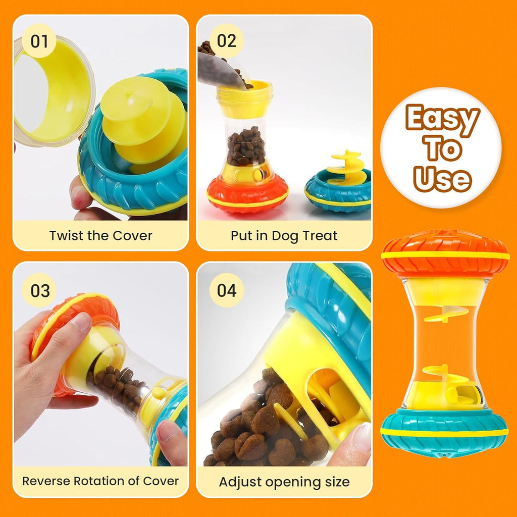 Giochi interattivi per cani, puzzle per combattere la noia, giochi di arricchimento ambientale per tenere occupati i cani, distributore di snack a lenta erogazione.