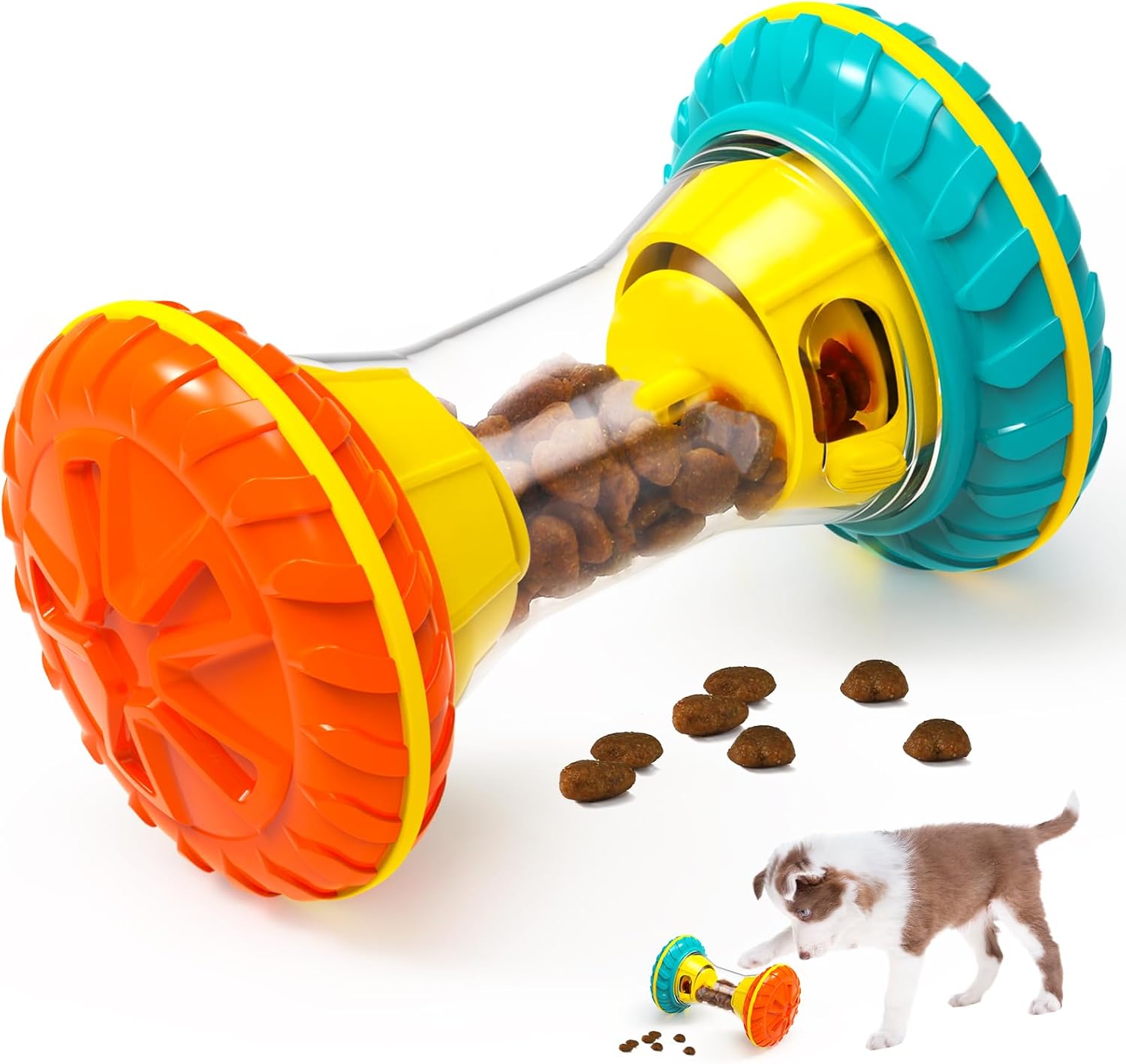 Giochi interattivi per cani, puzzle per combattere la noia, giochi di arricchimento ambientale per tenere occupati i cani, distributore di snack a lenta erogazione.