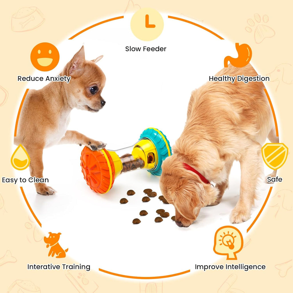 Giochi interattivi per cani, puzzle per combattere la noia, giochi di arricchimento ambientale per tenere occupati i cani, distributore di snack a lenta erogazione.