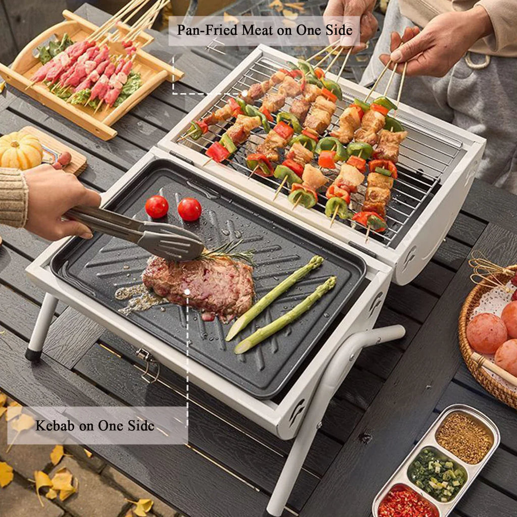 Portable Charcoal Grill for Outdoor Cooking Camping, Picnic, Garden, Travel Bbq