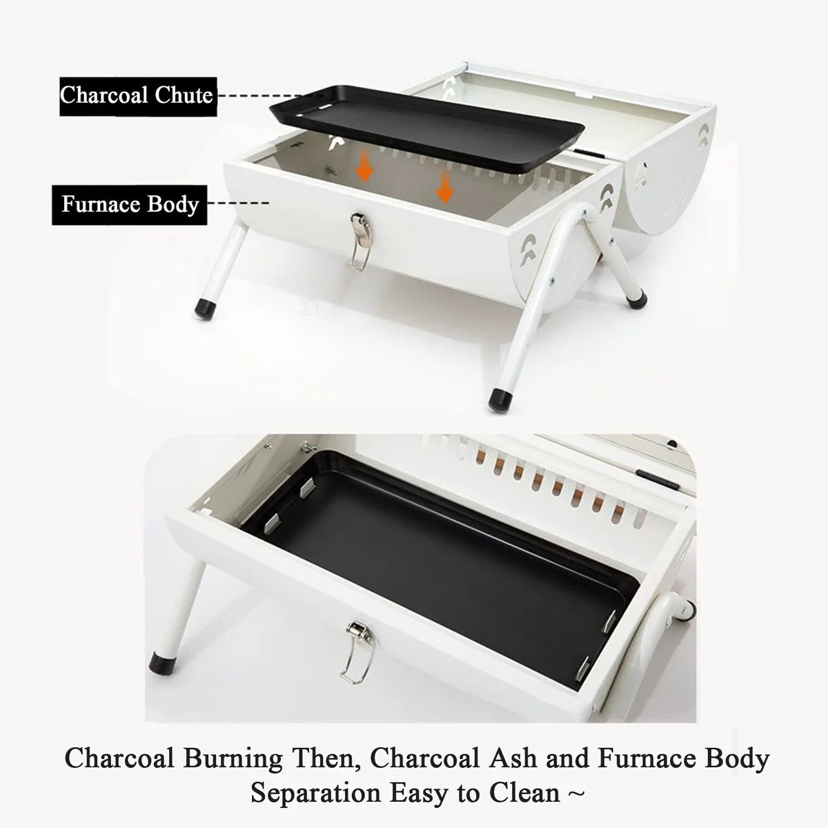 Portable Charcoal Grill for Outdoor Cooking Camping, Picnic, Garden, Travel Bbq